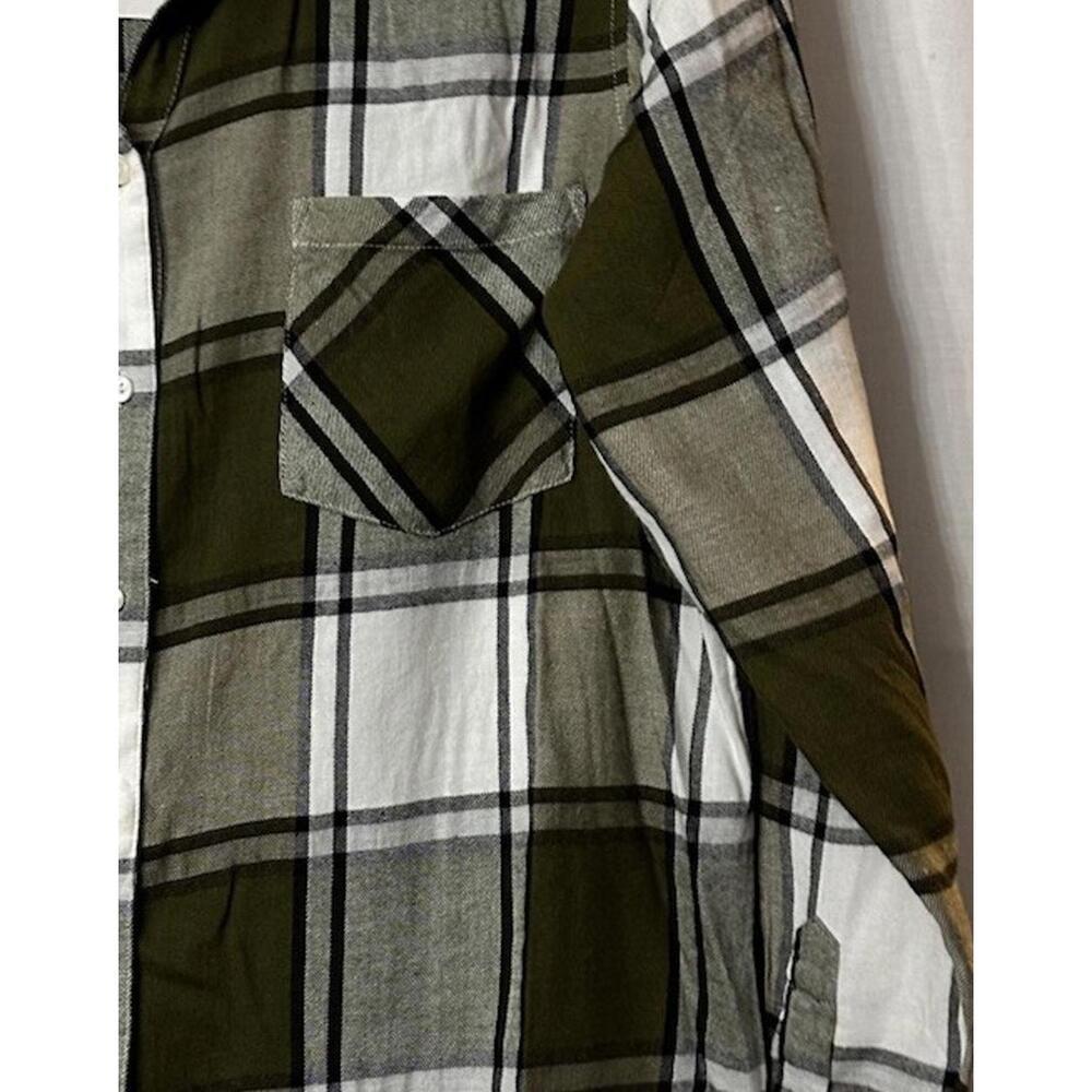 NWT Lucky Brand Womens Long Sleeve Button Plaid‎ Top Shirt Blouse Size Large - Picture 4 of 14